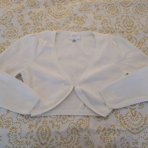 Ann Taylor Loft Cardigan White